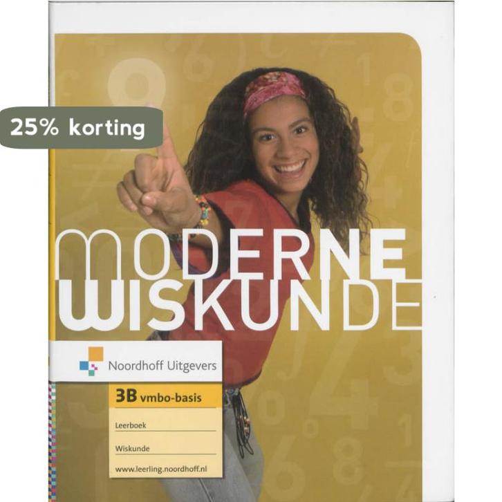 Moderne wiskunde vmbo basis 3b Leerboek 9789001778439, Boeken, Wetenschap, Zo goed als nieuw, Verzenden