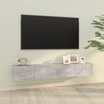 vidaXL Tv-meubelen 2 st wandgemonteerd 100x30x30 cm hout, Nieuw, Verzenden