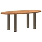 vidaXL Eettafel 200x100x74 cm ovaal massief eikenhout, Huis en Inrichting, Verzenden, Nieuw