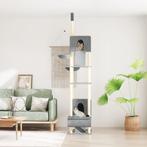 vidaXL Kattenmeubel vloer tot plafond 277-303 cm lichtgrijs, Verzenden, Nieuw