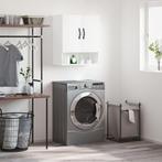 vidaXL Wandkast 60x31x70 cm bewerkt hout wit, Huis en Inrichting, Verzenden, Nieuw