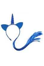 Eenhoorn Haarband Haar Blauw Unicorn Diadeem Oortjes Blauwe, Kleding | Dames, Nieuw, Ophalen of Verzenden
