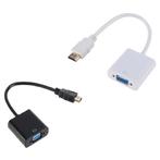 VGA naar HDMI Kabel - 1080p Full HD High Speed Zwart, Computers en Software, Pc- en Netwerkkabels, Verzenden, Nieuw