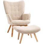 Woonkamerstoel - Stoel - Relax - Corduroy - Beige, Huis en Inrichting, Fauteuils, Ophalen of Verzenden, Nieuw, Stof, Modern