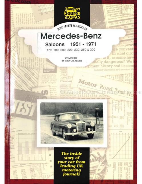 MERCEDES-BENZ SALOONS 1951-1971, 170, 180, 200, 220, 230,, Livres, Autos | Livres