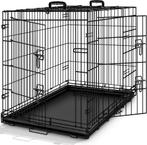 TRESKO Hondenkooi, 91 x 58 x 64 cm, opvouwbaar met 2 deuren,, Dieren en Toebehoren, Verzenden, Nieuw