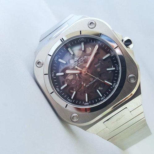 Mondia - Automatic - Skeleton - 24 Jewels - New - Zonder, Handtassen en Accessoires, Horloges | Heren