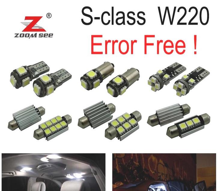 Kit 27 Ampoules Led Intérieur Pour Mercedes Classe E W211 Be, Auto-onderdelen, Verlichting, Verzenden