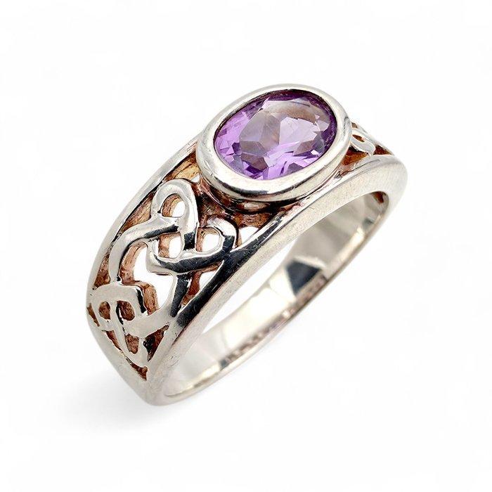 Zonder minimumprijs - Ring Zilver - Amethist, Bijoux, Sacs & Beauté, Bagues