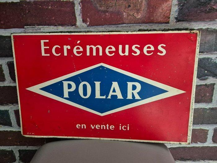 polar - Reclamebord polar - DEM - Reclamebord -, Antiek en Kunst, Antiek | Wandborden en Tegels