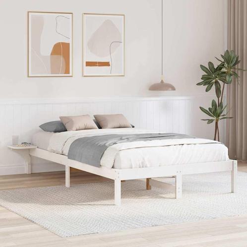 vidaXL Bedframe met nachttafels Wit Wit, Huis en Inrichting, Slaapkamer | Bedden, Nieuw, Verzenden