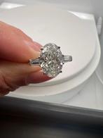 Zonder minimumprijs - Ring - 14 karaat Witgoud - 4.04ct. tw., Handtassen en Accessoires, Nieuw