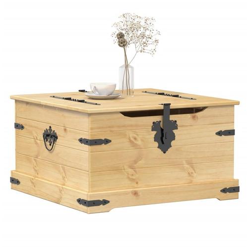 vidaXL Opbergbox Corona 78x78x45 cm massief grenenhout, Huis en Inrichting, Kasten | Overige, Nieuw, Verzenden
