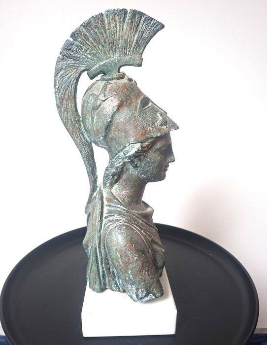 Beeld, Griekse godin Athena - 31 cm - Gips, Marmer, Antiek en Kunst, Antiek | Keramiek en Aardewerk