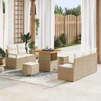 vidaXL Tuinbank Set met kussen met opslag 8 pcs Beige en, Tuin en Terras, Tuinsets en Loungesets, Verzenden, Nieuw