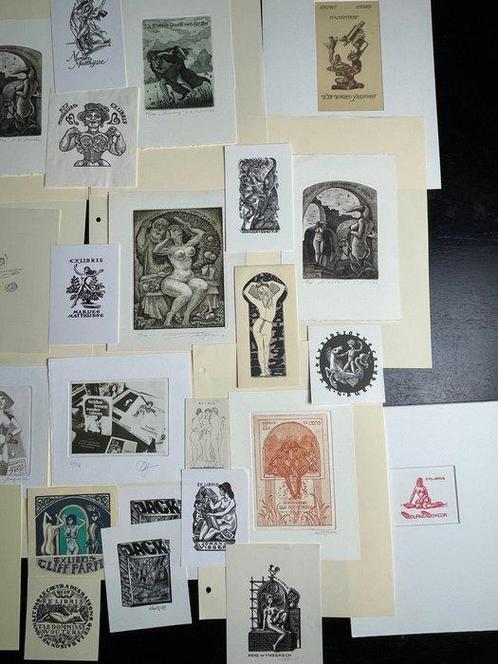 Ex Libris Erotisch - Ex libris, Antiek en Kunst, Antiek | Boeken en Manuscripten