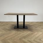 Vervoort kantinetafel 150x80 cm,  eiken - zwart, Gebruikt, Bureau