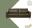 Leren bank Match - 3 zits - Granada Moss (olijf/groen) -, Antiek en Kunst, Ophalen of Verzenden