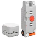 vidaXL Campingtoilet en watertankset draagbaar, Caravans en Kamperen, Kampeeraccessoires, Verzenden, Nieuw