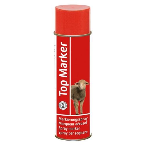 Spray de marquage ovins rouge topmarker, 500ml - kerbl, Dieren en Toebehoren, Stalling en Weidegang