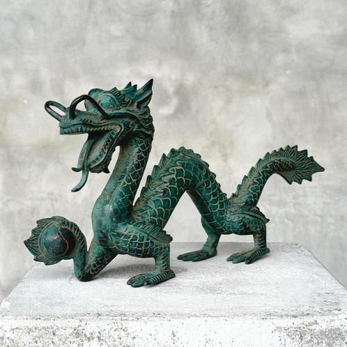 sculptuur, NO RESERVE PRICE - Chinese Dragon Sculpture - 12, Antiek en Kunst, Kunst | Designobjecten
