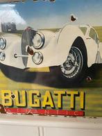 Bugatti Atlantic emaille reclamebord – klassieke sportwagen, Antiek en Kunst