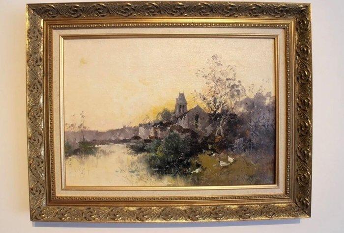 Eugene Galien-Laloue (1854-1941) - Landscape, Antiek en Kunst, Kunst | Schilderijen | Klassiek