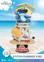 Disney D-Stage PVC Diorama Stitch Summer Vibe 16 cm, Verzamelen, Disney, Ophalen of Verzenden, Nieuw