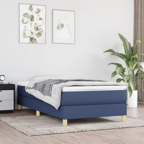 vidaXL Bedframe stof blauw 80x200 cm, Maison & Meubles, Chambre à coucher | Lits, Envoi