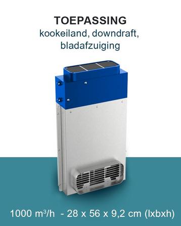 PuriVent DOMINO filter voor kookplaat met ingebouwde afzuigi, Verzenden
