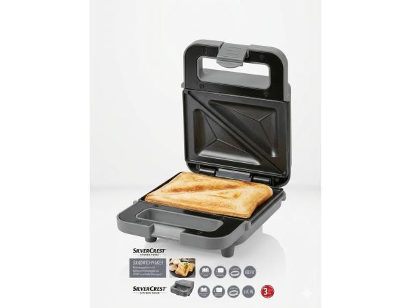 Veiling - Silvercrest mini Sandwich maker zwart, Electroménager, Grils de contact