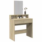 vidaXL Coiffeuse avec miroir chÃªne sonoma 80x41x144,5, Verzenden