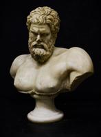 sculptuur, Busto di Ercole - 62 cm - Marmer, Antiquités & Art