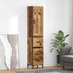 vidaXL Highboard met lade Oud Hout 34,5 x 34 x 180 cm, Huis en Inrichting, Verzenden, Nieuw