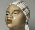 Dahl Jensen - Beeldje - Bust of African Woman DJ #1211. -