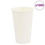 vidaXL Papieren koffiekopjes 1000 st 16oz 400 ml wit, Zakelijke goederen, Horeca | Overige, Verzenden