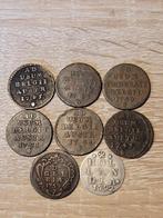 Belgique, Pays-Bas. 2 Stuivers en Oorden 1745-1794, 8 stuks