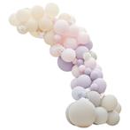 Lila Grijs Roze Ballonnenboog Mat XL DIY Set, Hobby en Vrije tijd, Feestartikelen, Verzenden, Nieuw