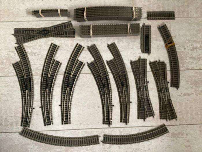 Fleischmann H0 - 7x6101, 1x6103, 2x6142R, 3x6142L, 1x6164L,, Hobby en Vrije tijd, Modeltreinen | H0