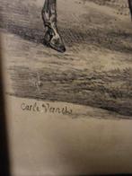 Carle Vernet - Vechtende arabische paarden