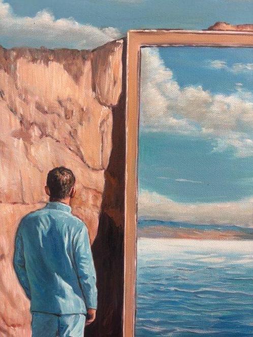 Alexy Berthelot - Truman in jordania, Antiek en Kunst, Kunst | Schilderijen | Modern