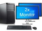 HP Z2 G4 Workstation TWR i7 8e Gen incl. 2 Monitoren + 2, Informatique & Logiciels, Ophalen of Verzenden