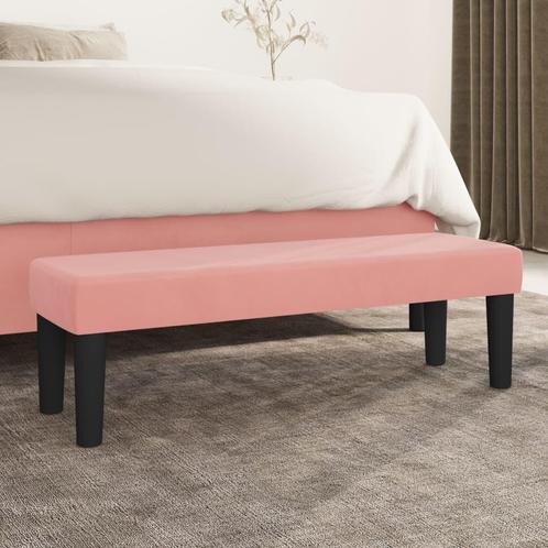 vidaXL Bankje 100x30x30 cm fluweel roze, Huis en Inrichting, Overige Huis en Inrichting, Nieuw, Verzenden