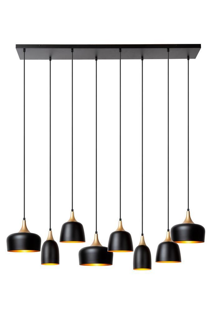 Hanglamp Lucide CHAYANNE -  - 8xE14 - Zwart, Huis en Inrichting, Lampen | Hanglampen, Nieuw, Verzenden
