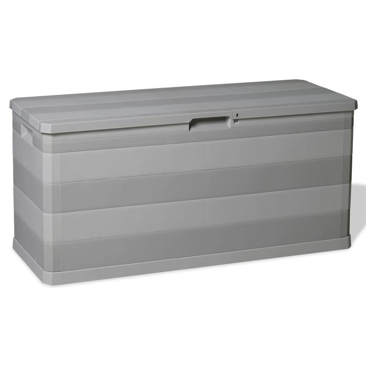 vidaXL Tuinbox 117x45x56 cm grijs, Tuin en Terras, Bergingen en Tuinkasten, Nieuw, Verzenden
