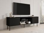 Meubella | TV-Meubel zwart 180x40x59 | hotel chique modern, Huis en Inrichting, Kasten |Televisiemeubels, Overige materialen, Verzenden