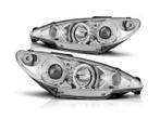 Angel Eyes Chrome koplampen geschikt voor Peugeot 206, Auto-onderdelen, Verlichting, Verzenden, Nieuw, Peugeot