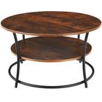 Bijzettafel Cromford - Industrieel hout donker, rustiek, Maison & Meubles, Tables | Tables de salon, Verzenden