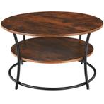 tectake Bijzettafel Cromford - Industrieel hout donker, rust, Huis en Inrichting, Tafels | Salontafels, Verzenden, Nieuw