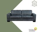 Leren bank Enjoy - 3 zits - Kenia Denim (blauw) - Poten, Antiek en Kunst, Ophalen of Verzenden